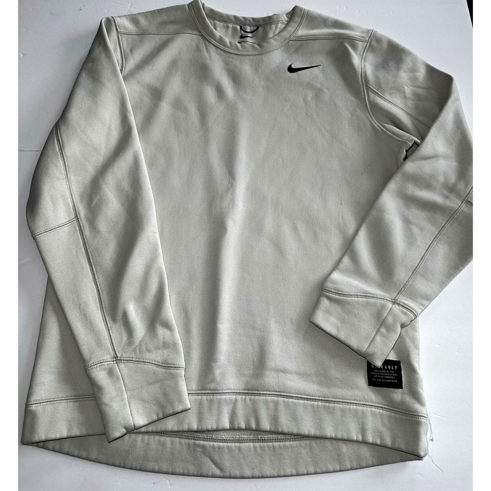Nike Golf Men's Fleece Crewneck Pullover Sweatshirt Logo Size S